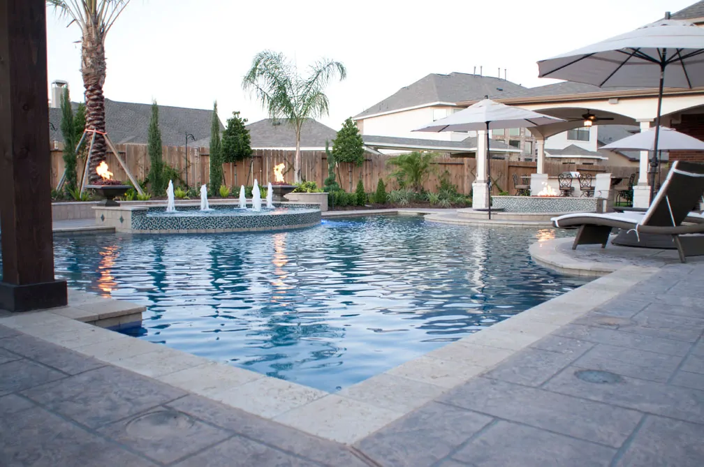 custom pool and spa Cane Island, TX