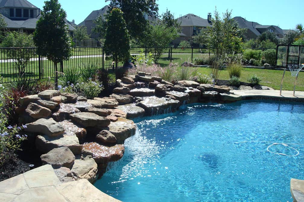 Cinco Ranch, TX inground pool designs