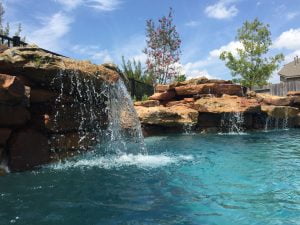 Cinco Ranch, TX backyard pool designs